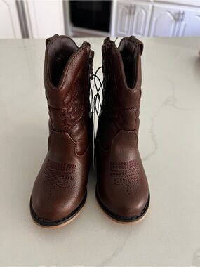Cat & Jack Brown Kids Western Boots